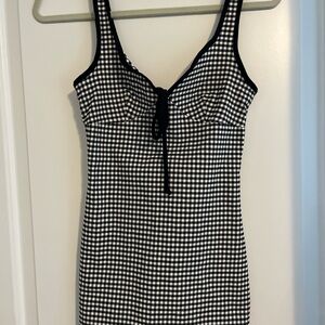 Urban Outfitters Black and White Checkered Dress